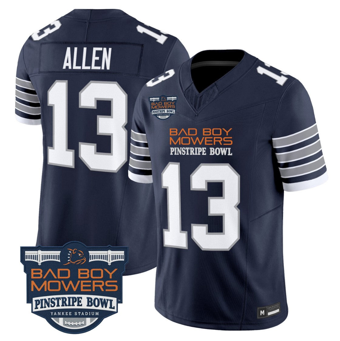 Kaytron Allen Jersey #13 Penn State 2025 Pinstripe Bowl V2 Stitched