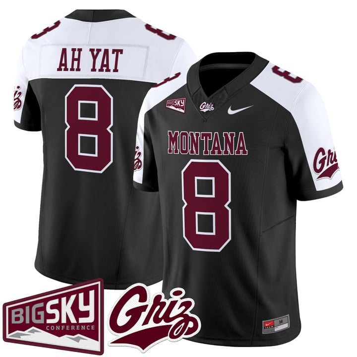 Keali'i Ah Yat Jersey #8 Montana Grizzlies 2025 Vapor Limited Stitched