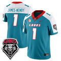 Keyshawn James-Newby Jersey #1 UNM Lobo Football 2025 All Stitched