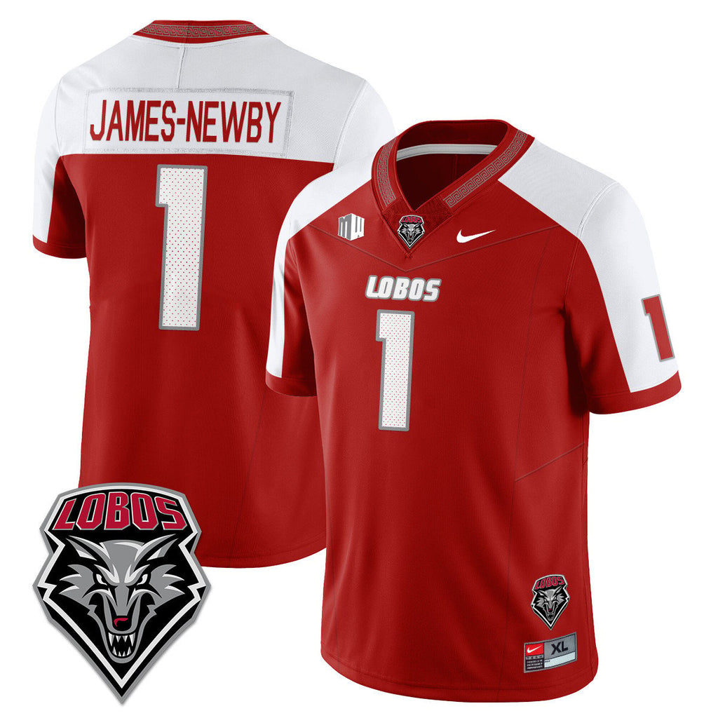 Keyshawn James-Newby Jersey #1 UNM Lobo Football 2025 Stitched