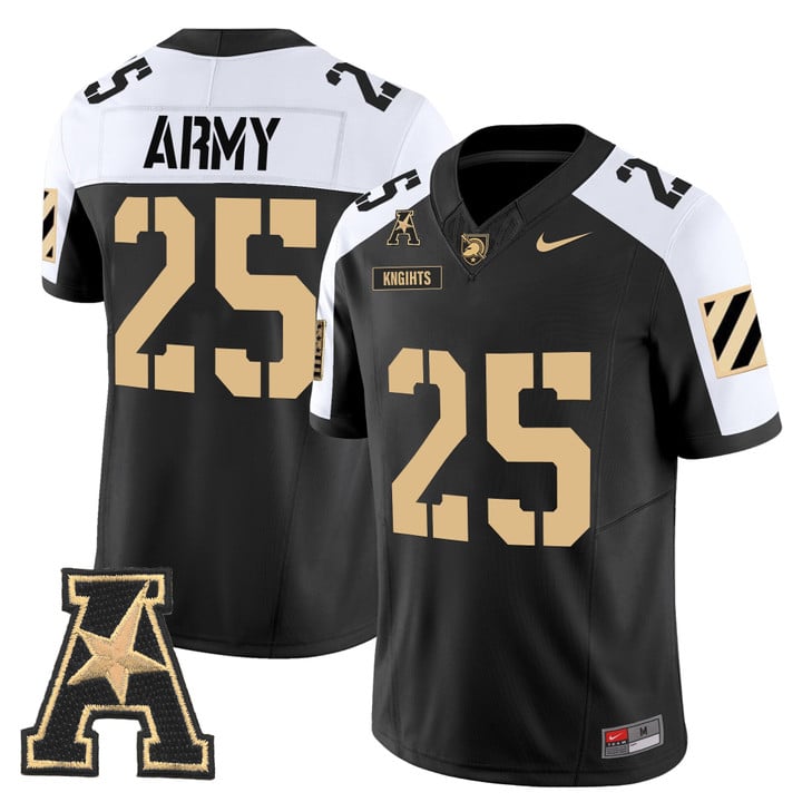 Knights Jersey #25 Army Black Knights 2025 Vapor Limited Stitched