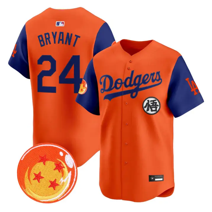 Kobe Bryant Jersey #24 Dodgers Dragon Ball Vapor Premier Stitched