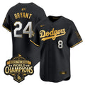 Kobe Bryant Jersey #8 Dodgers 2025 Back-To-Back Champions Stitched