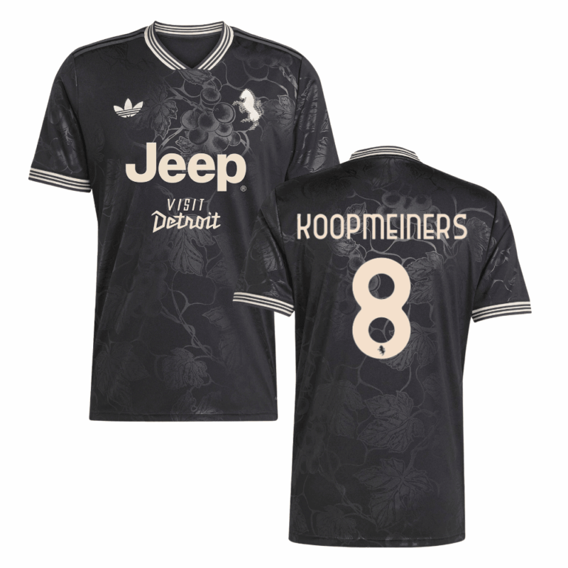 Koopmeiners 8 Juventus 2025-26 Third Match Jersey – Black