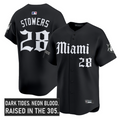 Kyle Stowers Jersey #28 Miami Marlins Gothic Vice Edition Stitched