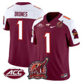 Kyron Drones Jersey #1 Virginia Tech Hokies Coach Frank Beamer 2025