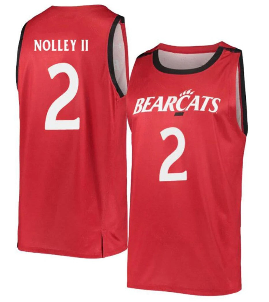 Landers Nolley II Jersey Cincinnati Bearcats College Basketball Red #2