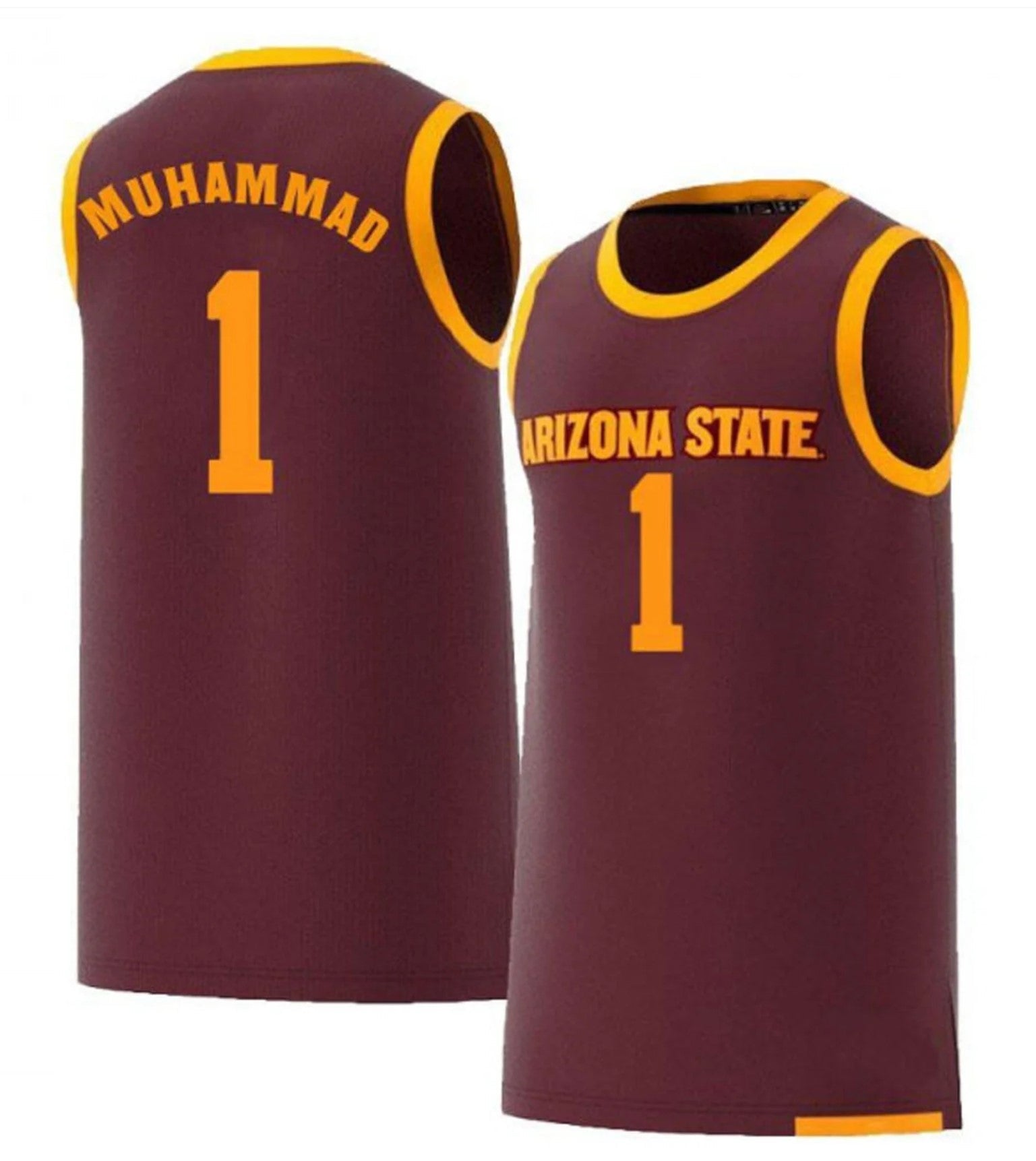 Luther Muhammad Jersey Arizona State Sun Devils College Basketball #1