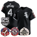 Luke Appling Jersey #4 Chicago White Sox 125th Anniversary World Series Champions