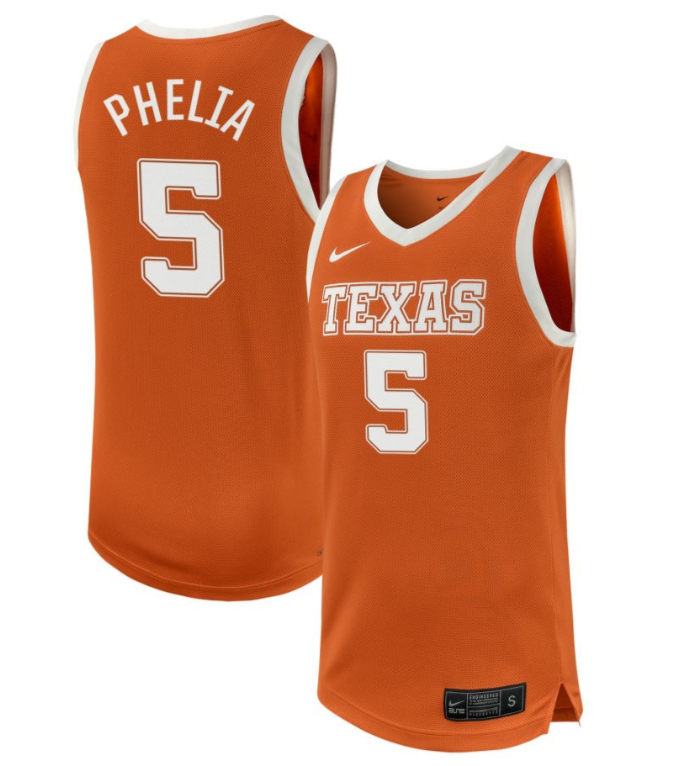 Laila Phelia Jersey #5 Texas Longhorns NIL Basketball Texas Orange