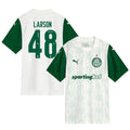 Larson #48 Palmeiras 2025-26 Away Match Jersey – White