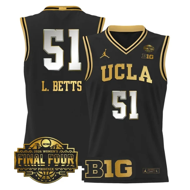 Lauren Betts Jersey #51 UCLA Bruins 2026 Final Four Patch Stitched