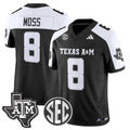 Le'Veon Moss Jersey #8 Texas A&M Aggies 2025 Vapor Stitched