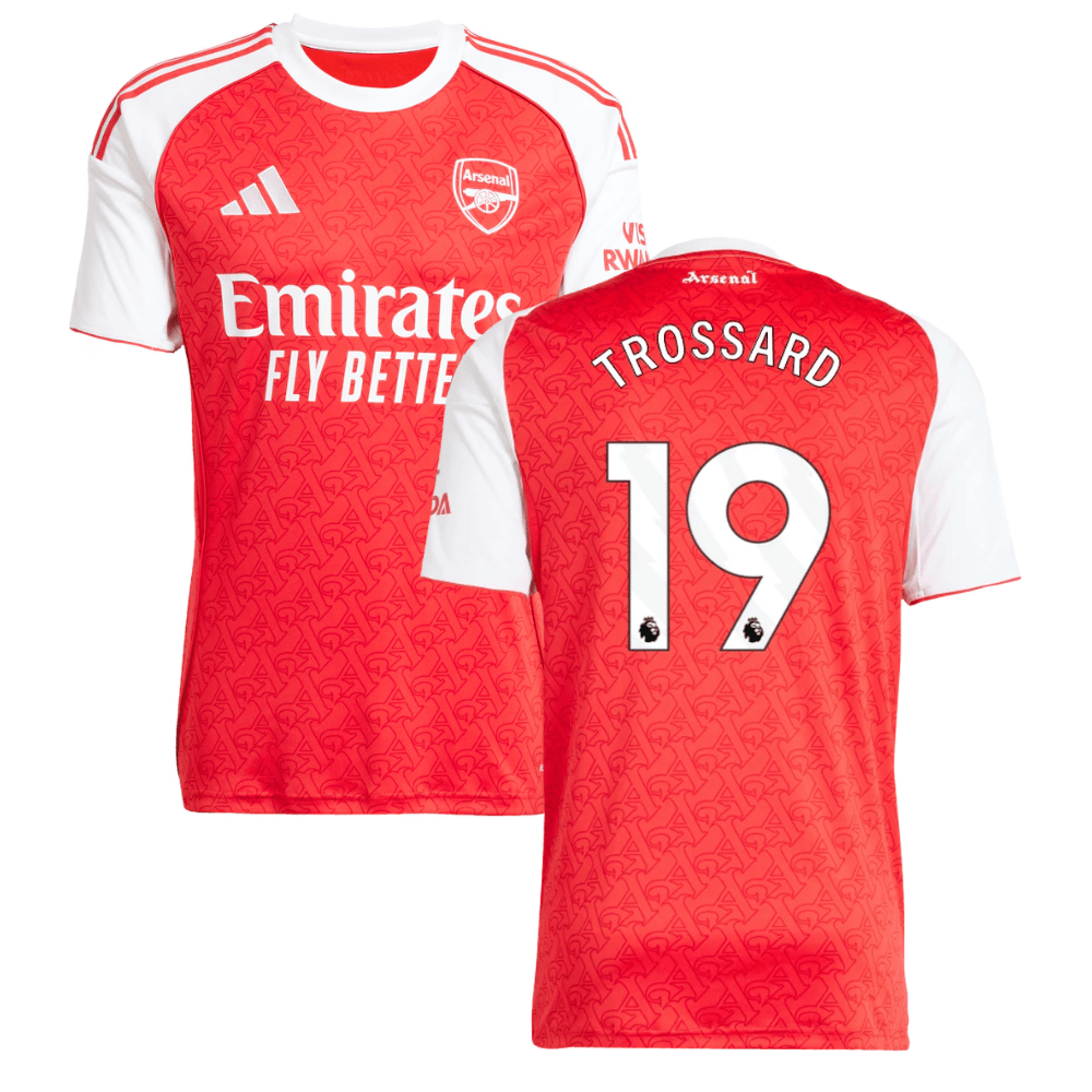 Leandro Trossard #19 Arsenal 2025-26 Home Jersey – Red