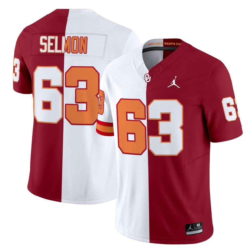 Lee Roy Selmon Jersey #63 Oklahoma Sooners Split Vapor Limited Stitched