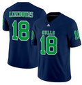 Lerebours #18 Gulls Football Jersey All Stitched Navy