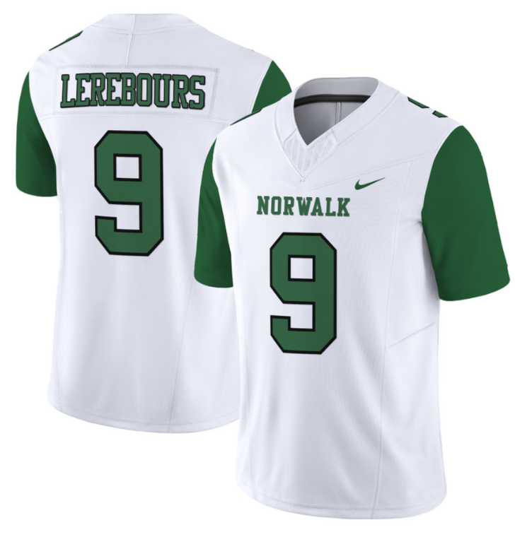Lerebours #9 Football White Jersey - All Stitched