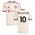 Liverpool 2025-26 MAC ALLISTER 10 Away Jersey – Cream