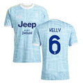 Lloyd Kelly 6 Juventus 2025-26 Away Match Jersey – Light Blue
