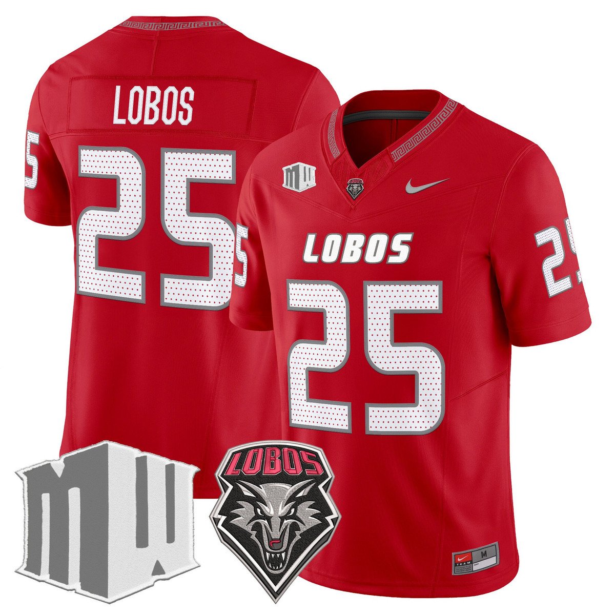 Lobos Jersey #25 New Mexico Lobos 2025 Vapor Limited Stitched