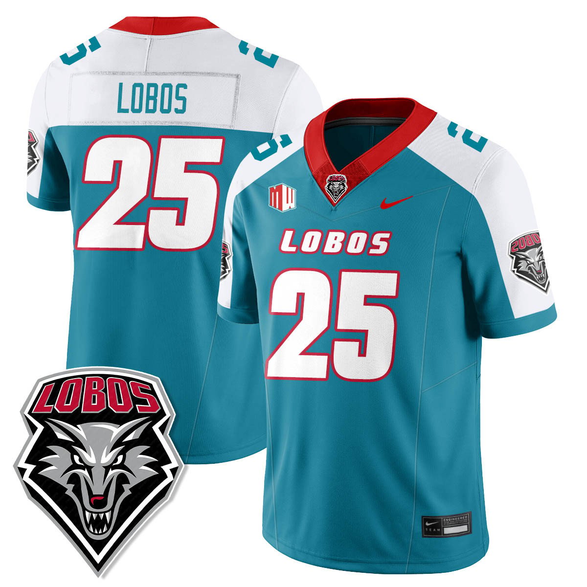 Lobos Jersey #25 UNM Lobo Football 2025 All Stitched