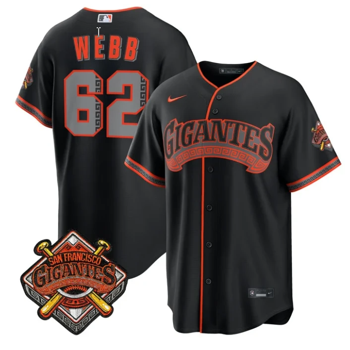 Logan Webb Jersey #62 San Francisco Giants Los Gigantes Vapor All Stitched