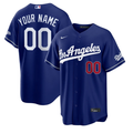 Los Angeles Dodgers Royal Blue Custom Jersey - All Stitched
