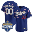 Los Angeles Dodgers Royal Blue Custom Jersey All Stitched