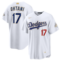 Los Angeles Dodgers #17 Shohei Ohtani White 2026 Gold Collection Stadium Jersey