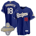 Los Angeles Dodgers #18 Yoshinobu Yamamoto Royal 2026 Gold Stitched Jersey