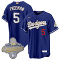 Los Angeles Dodgers #5 Freddie Freeman Royal 2026 Gold Stadium Stitched Jersey