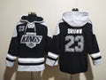 Los Angeles Kings #23 Dustin Brown Pullover Hoodie Black