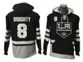 Los Angeles Kings #8 Drew Doughty Black One Front Pocket Pullover Hoodie
