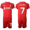 Luis Díaz Jersey #7 Liverpool Red Home 2025 Soccer Suit