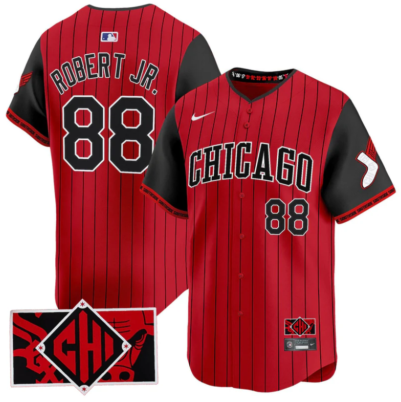 Luis Robert Jr Jersey #88 Chicago White Sox 2025 City Connect Limited Red, Black