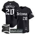 Luis Gonzalez Jersey #20 Arizona Diamondbacks Gothic Desert Fang Edition