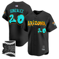 Luis Gonzalez Jersey #20 Arizona Diamondbacks Graffiti Desert Ink Edition