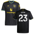 Luke Shaw 23 Manchester United 2025-26 Third Match Jersey – Black