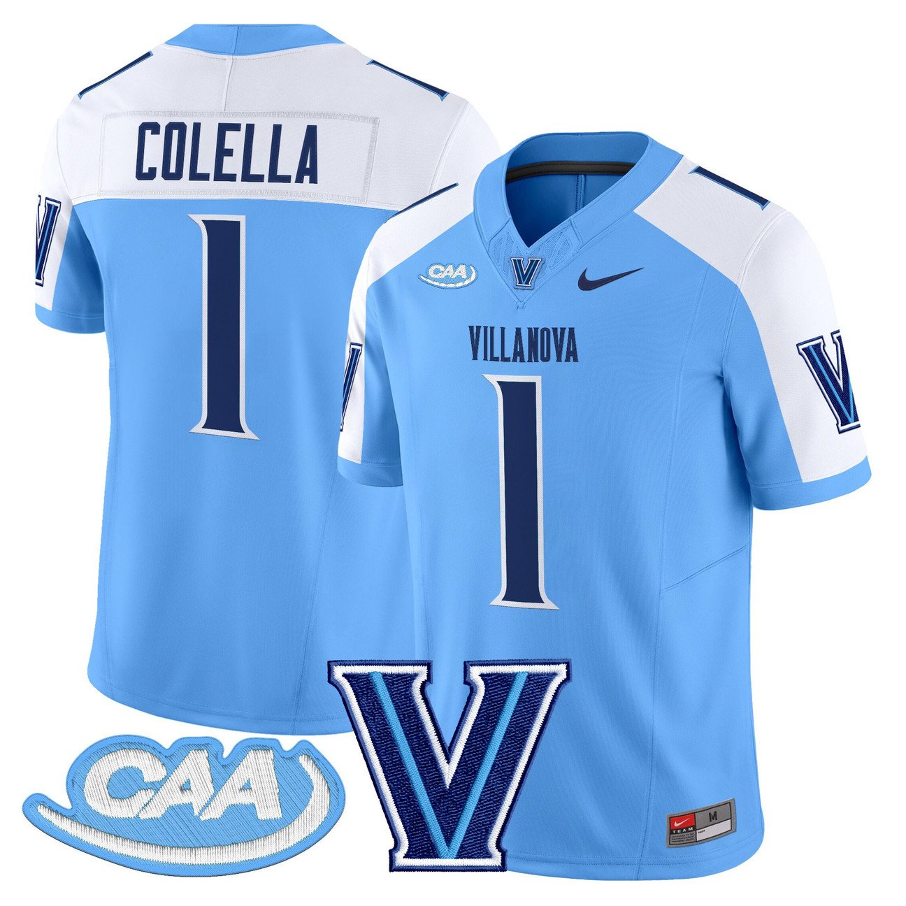 Luke Colella Jersey #1 Villanova Wildcats 2025 Vapor Limited Stitched