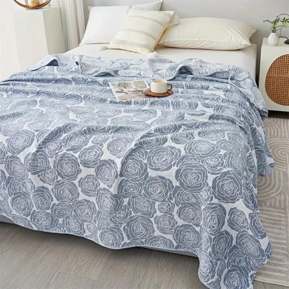 Lure Whisper Rose Cotton Blanket