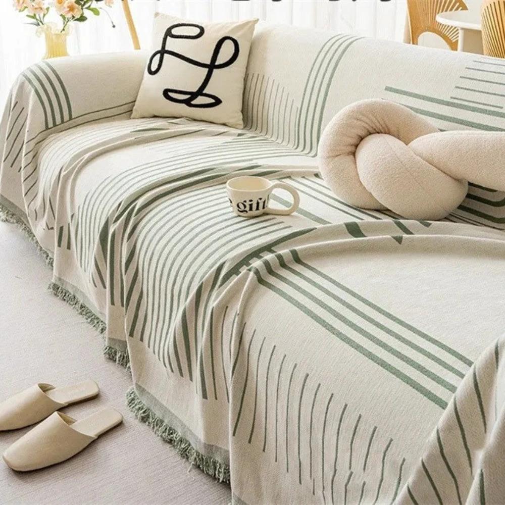 Luxurious Snowflake Chenille Sofa Cover