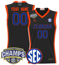 Men Custom Florida Gators Jersey 2025 SEC Champions Stitched Black