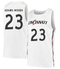 Mika Adams Woods Jersey Cincinnati Bearcats College Basketball White #23