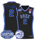 Men Cooper Flagg Jersey #2 Duke Blue Devils 2025 ACC Champions Stitched Black