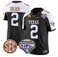 Matthew Golden Jersey #2 Texas Longhorns Cotton Bowl Patch Stitched