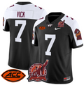 Michael Vick Jersey #7 Virginia Tech Hokies Coach Frank Beamer