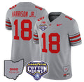 Marvin Harrison Jr Jersey #18 Ohio State Buckeyes Cotton Bowl Patch