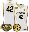 Men Al Horford Jersey #42 Florida Gators 2025 SEC Champions Stitched White Gold