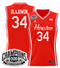 Men Hakeem Olajuwon Jersey #34 Houston Cougar 2025 Big 12 Champions Red
