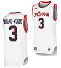 Mika Adams Woods Jersey Cincinnati Bearcats College Basketball Replica White #3